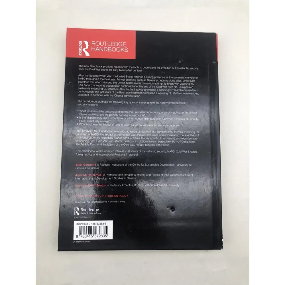 The Routledge Handbook of Transatlantic Security by Jussi Hanhimaki Hardcover